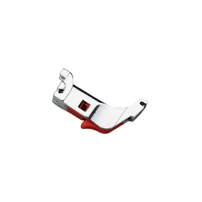 BERNINA Zipper Presser Foot with Red Teflon Coating, Low Shank Snap-On Metal Zipper Foot for BERNINA Sewing Machine Accessories