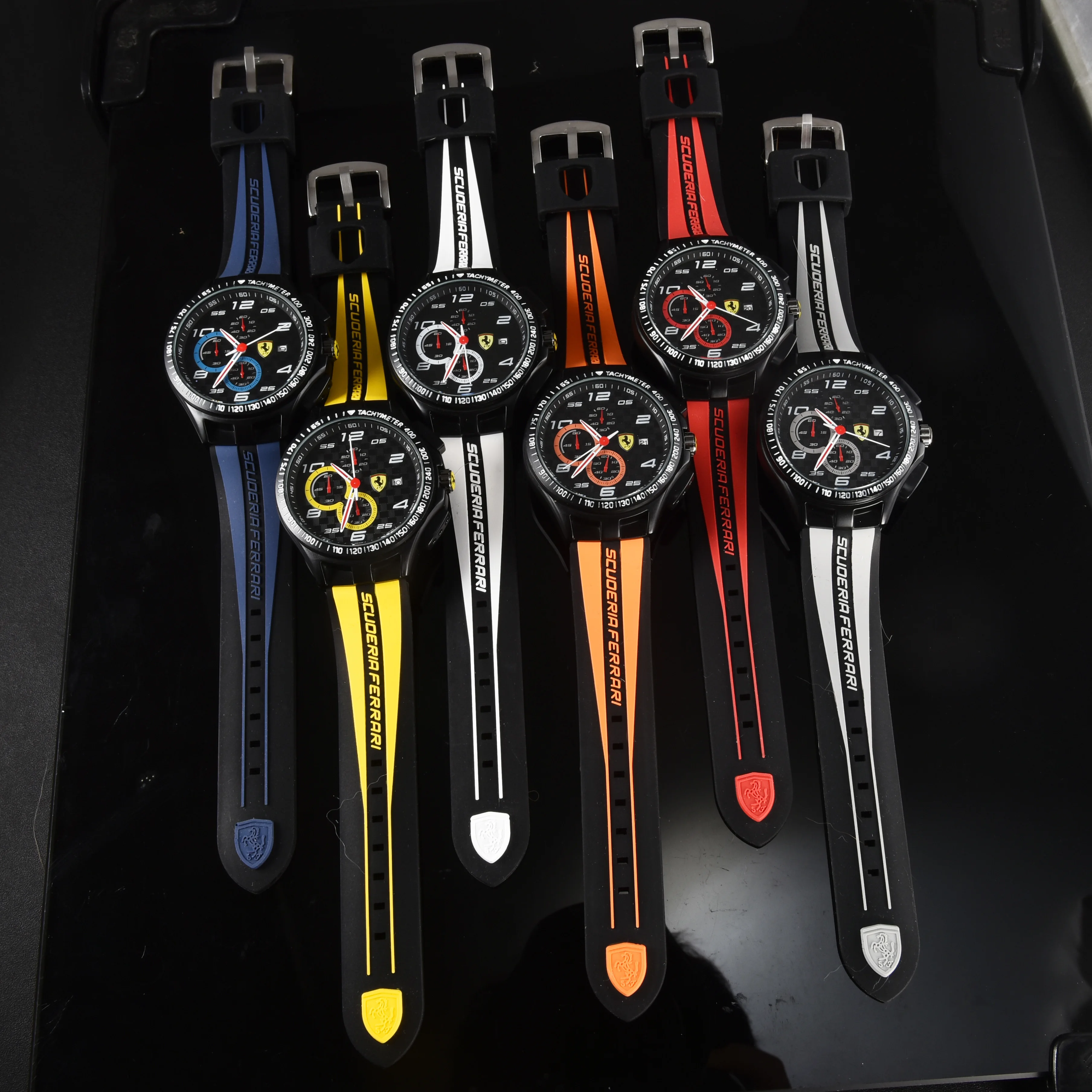 ساعة رجال الأعمال العصرية ساعة كوارتز سيليكون لفيراري F430 ستراديل روما 488 سبايدر SF90 لافيراري بورتوفينو سبايدر SF90 #5