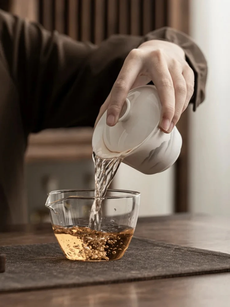 طقم شاي اليشم المحمول أدوات الشاي المدمجة للسفر مجموعة تخمير كاملة مع أكواب إبريق الشاي في الهواء الطلق التخييم مكتب استخدام هدية تذكارية #3