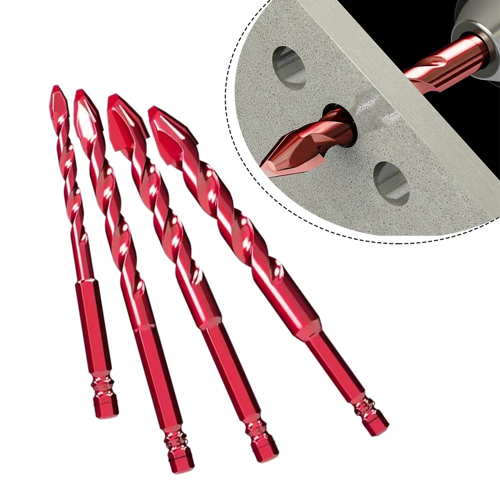 

1pc 6-12mm Drill Bits Hex Shank Carbide Drilling For Wall Glass Wood Metal Tiles Hese Drill Bits Are Easy To Insert And Remove