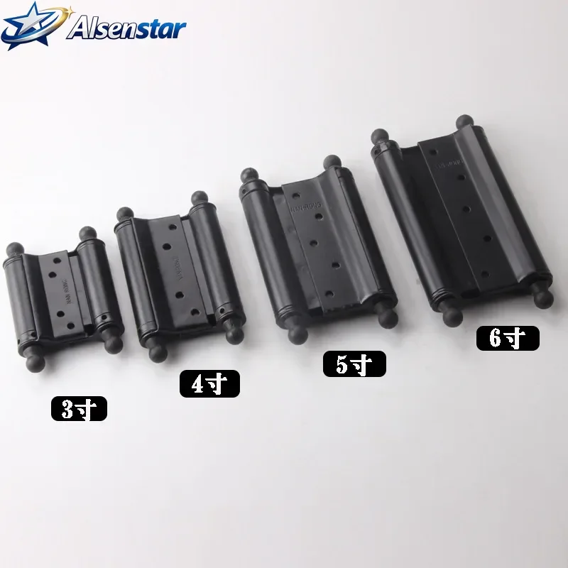 

2Pcs 3" 4" 5" 6" 8" Black Double Act Spring Hinge Tension Adjustment Cafe Saloon Western Bar Pub Swing Door