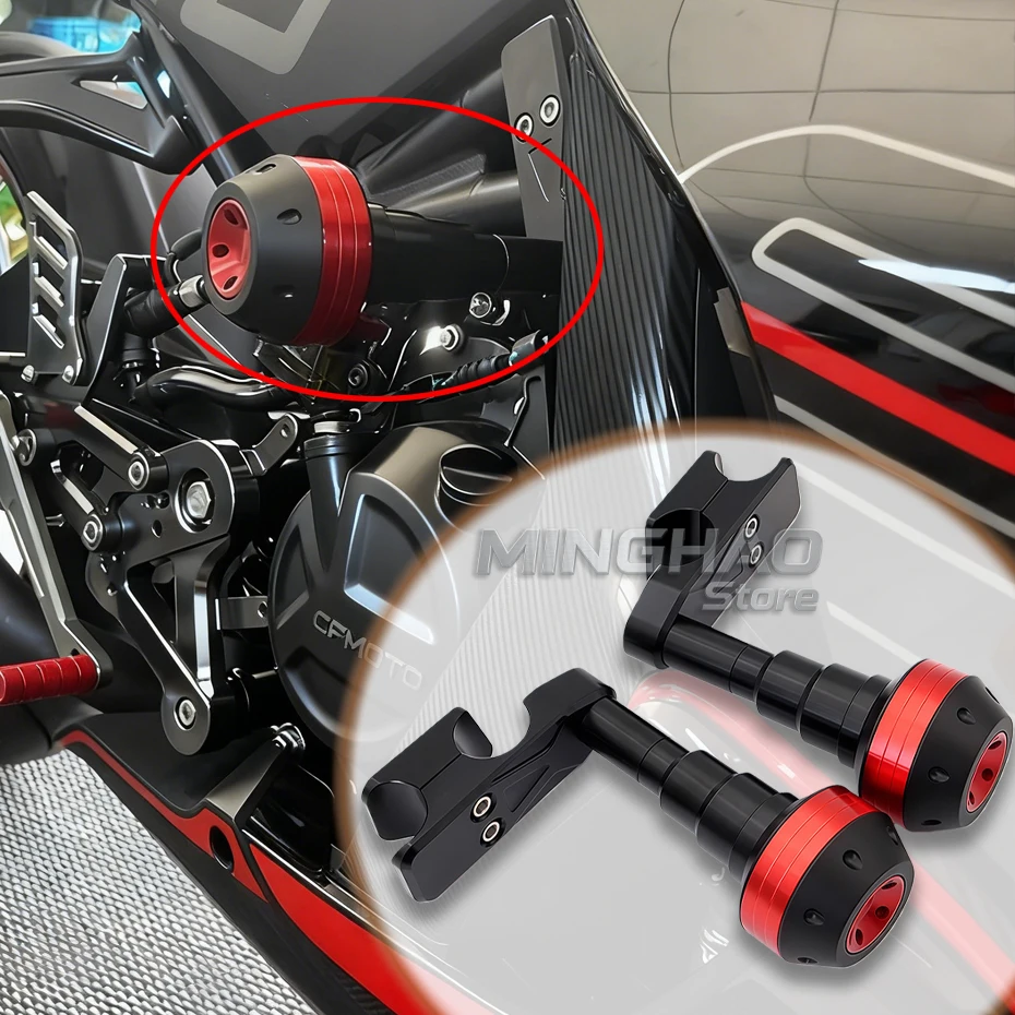For CFMOTO 450SR SRS NK 675SR-R Engine Protection Cover Frame Sliders Crash Pad Falling Protector Guard CF400-6-7 Accesorios