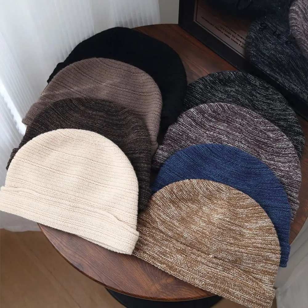 

Высококачественная многоцветная вязаная шапка, ветрозащитная шапка-ушанка с защитой от холода, съемка фотографий, сохраняющая тепло, сложенная шапка, зима-осень