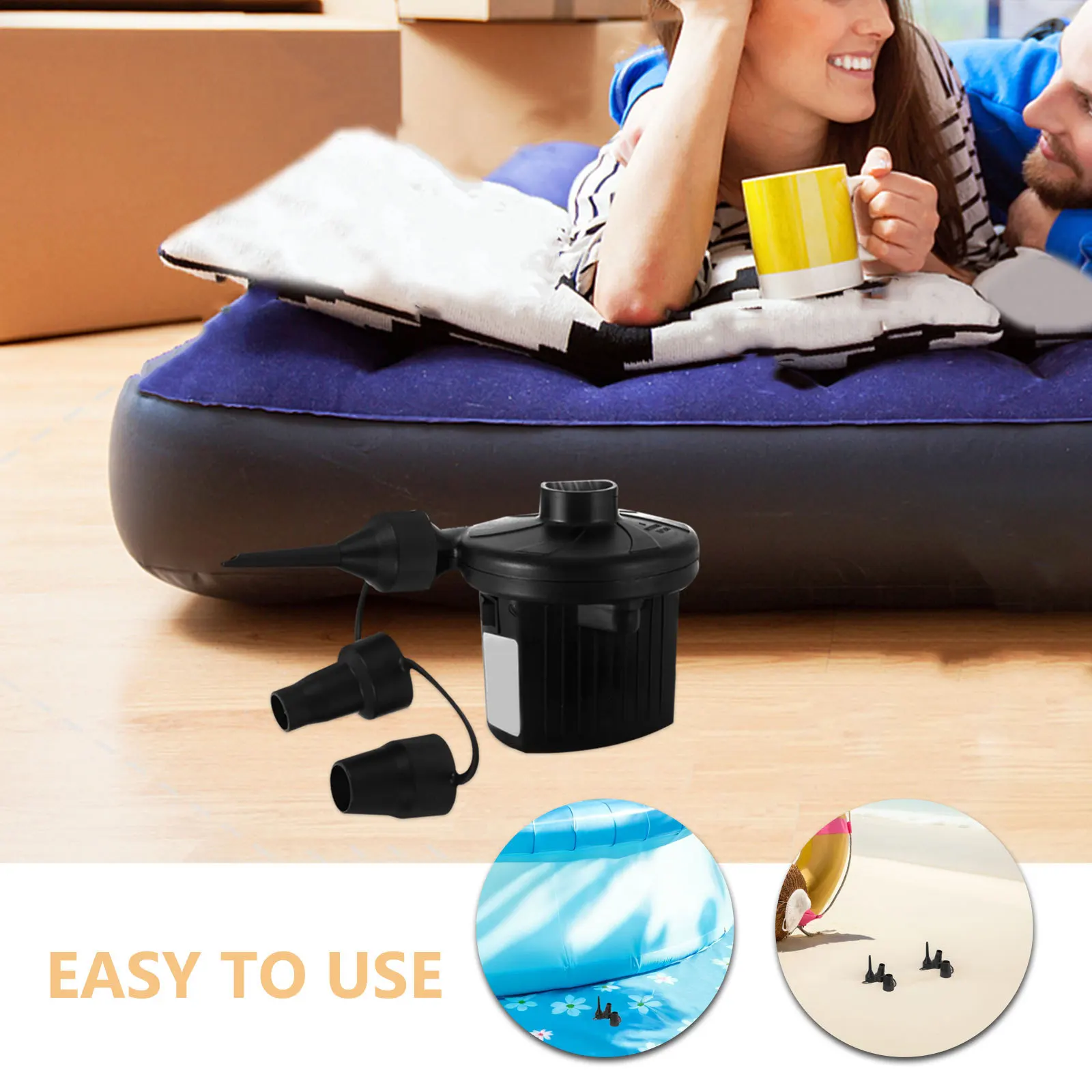 16Pcs Plastic Pump Nozzles: Universal Replacement Nozzles for Air Mattress Inflator - Compact Air Bed Nozzle Adapters for Quick