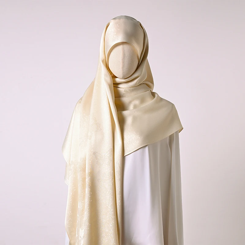 Hijab bohemien da donna Marchio di lusso Hijab morbido Hijab da donna Scialle lungo quadrato musulmano Protezione solare Gita estiva 2025 nuovo