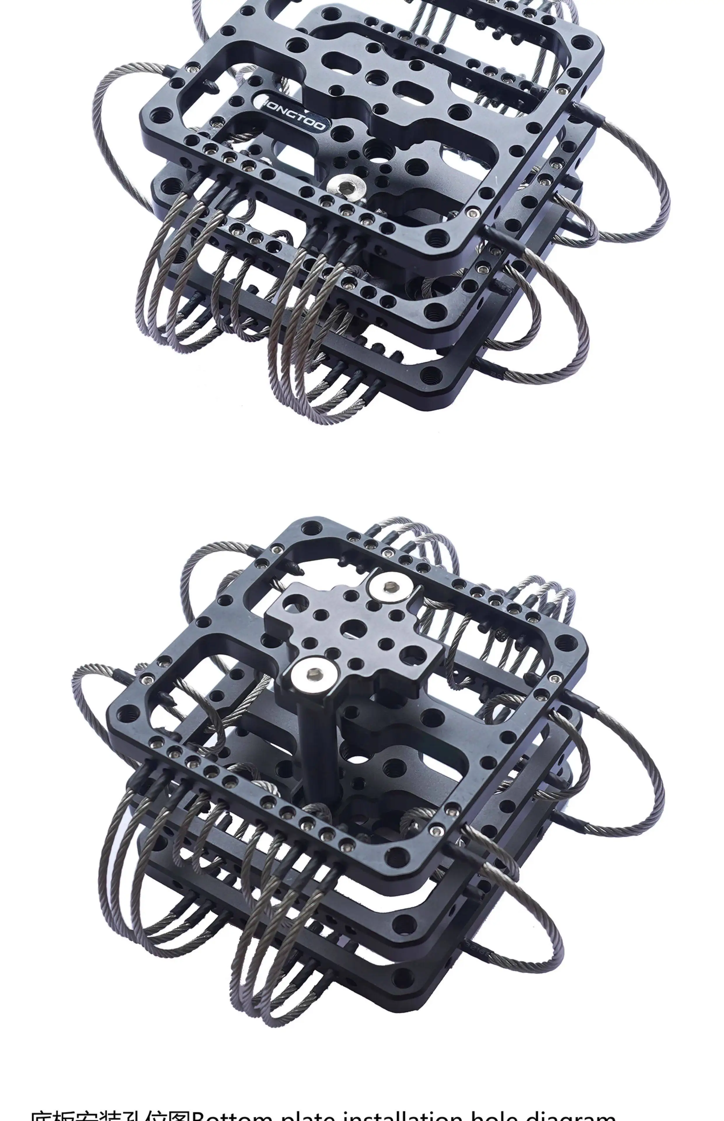 Shock absorber gimbal high-frequency shock absorber rocker racket riding shock absorption telescopic contraction