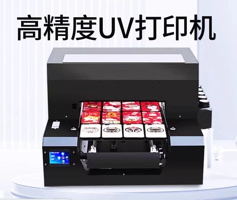 Kleiner A3-UV-Drucker mit visueller Positionierung für Metall, Glas, Acryl, Kunststoff, Leder, PVC und Weinflaschen-Anpassung