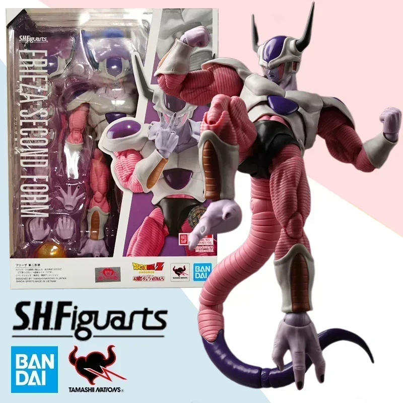 

In Stock Original Bandai Dragon Ball Z SHFiguarts Frieza Second Form Action Figure Finished Model Kit Collection Toy Gift