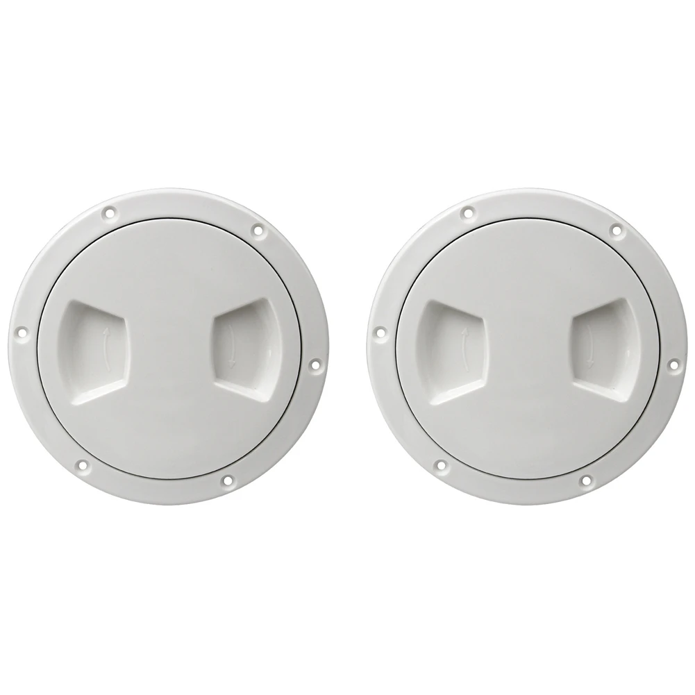

Strict 2X Screw Out Inspection Deck Plate Hatch Marine Boat Yacht Detachable Cover Abs-5 Inch