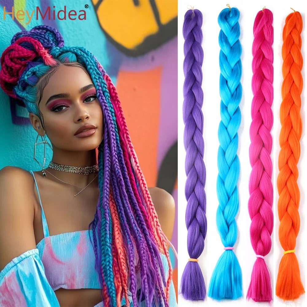 

Синтетические волосы для плетения косичек длиной 41 дюйм, 165 г, предварительно растянутые, оптом для чернокожих женщин.