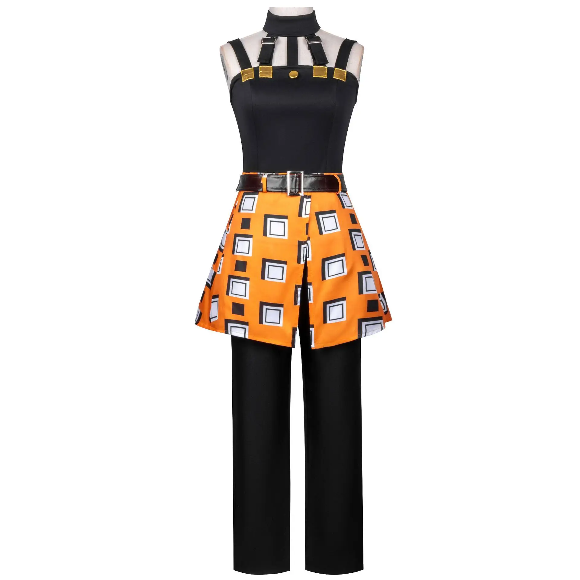 

Golden Wind Cos Costume Full Set Narancia Ghirga JOJO Role Play Anime Cosplay Costume Aerosmith Stand Young Team Member