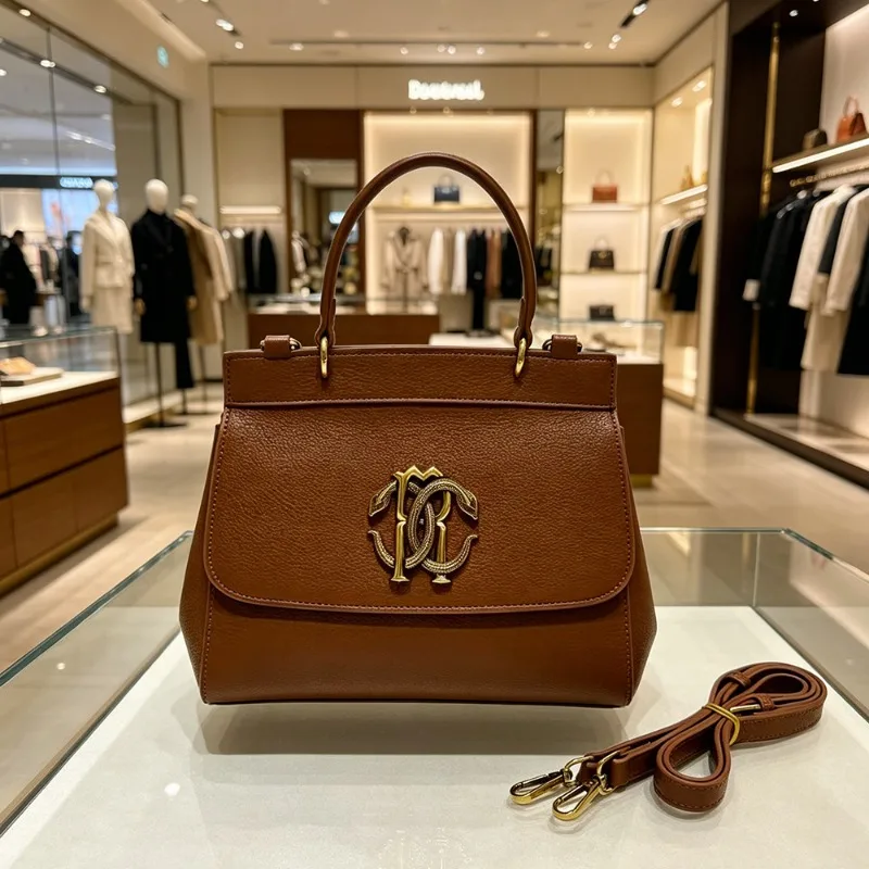 Fashionable Letter Logo Commuter Bag Messenger Purse Shopper For Women Casual Vintage Elegant Simple