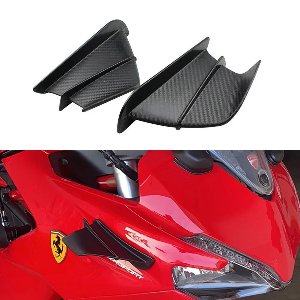 Kit de asas aerodinâmicas para carenagem frontal de motocicleta, asas dinâmicas para bmw honda yamaha kawasaki nmax xmax r3 r25 z400 ninja400 cbr