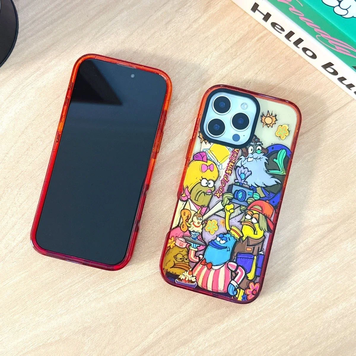 

Cartoon Peach Orange Border Magnetic Phone Case Cover for IPhone 16 15 14 13 12 Pro Max Case