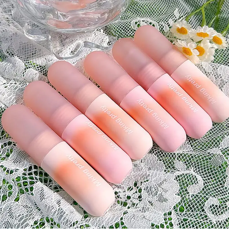 

NEW Matte Nude Lip Gloss Sexy Long Lasting Non-stick Cup Nude Red Liquid Lipstick Make-up For Women Korea Cosmetic