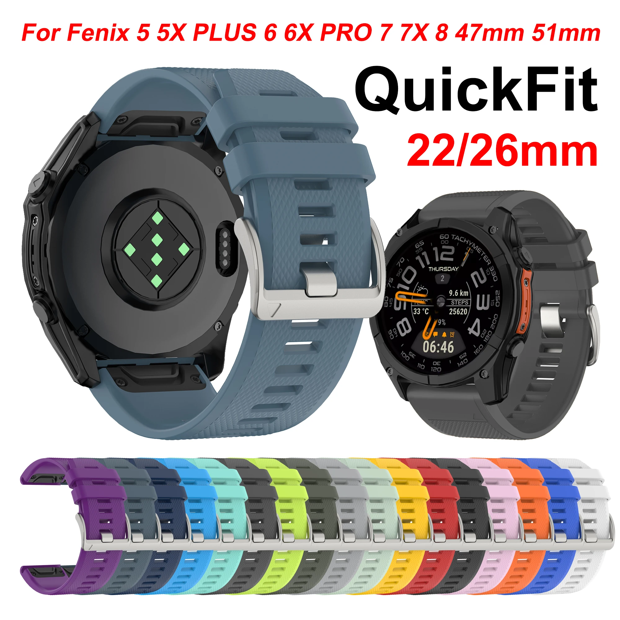 26 22MM Watch Quick…
