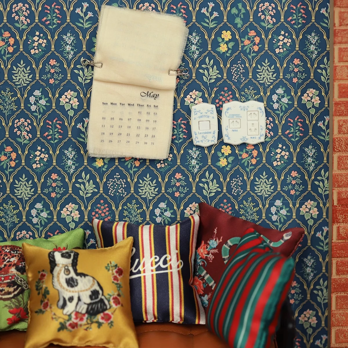 1/6 بيت الدمية نموذج صغير اكسسوارات الأثاث المنمنمات الرجعية المقبس التبديل مجموعة Bjd Ob11 Gsc Blyth الجندي Lol المشهد ديكور