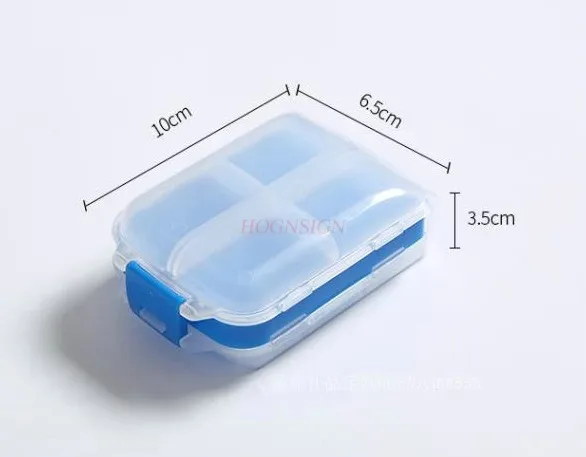 Portable, waterproof, sealed, foldable flap medicine box for storing pills and tablets