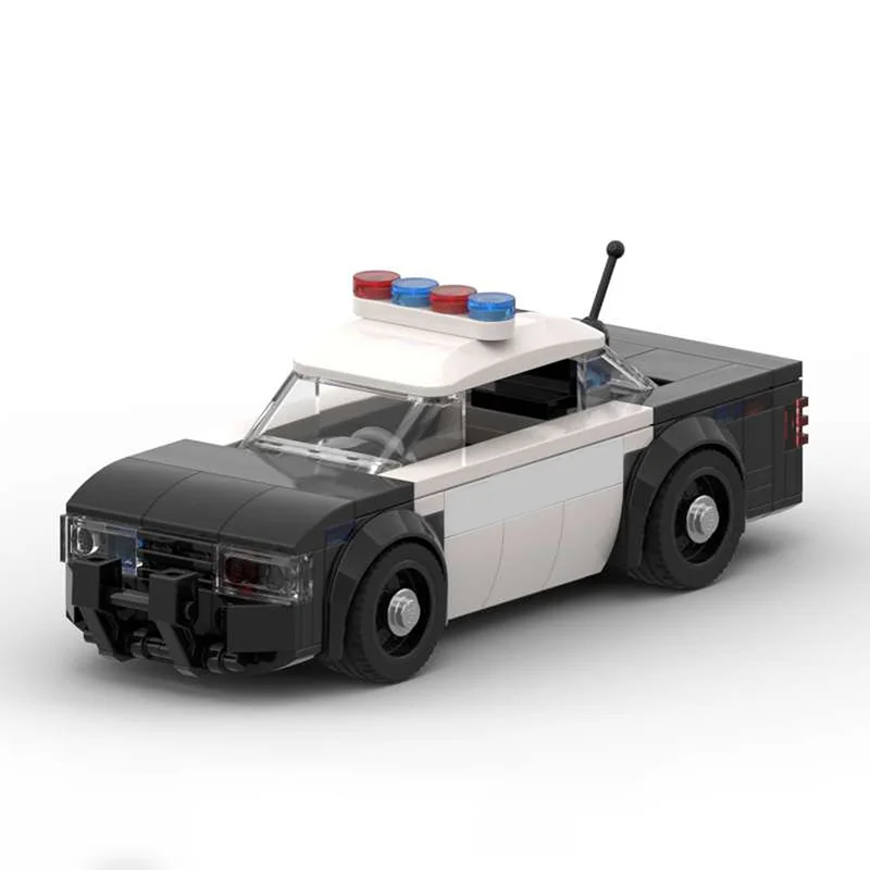 165pcs MOC POLICE patrol car City Trafficed Model Building blocks Construction Assemble toy idea Brick Christmas gifts Kids