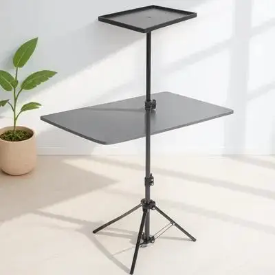 

Foldable Laptop Stand Tripod for Projector Table Mount Computer Floor Shelf Holder Tablet Mouse Storage Utility Rack