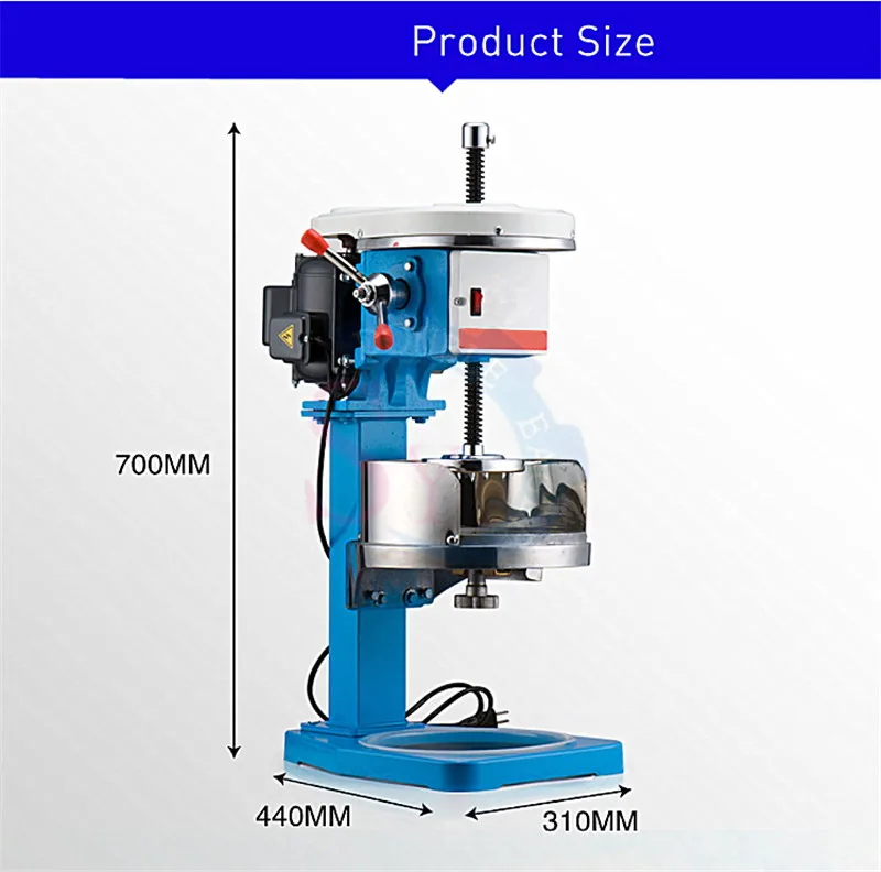 Commercial Electric Shaved Ice Machine Block Ice Crusher Snow Cone Shaving Machine Copper Plate Ice Planer For Home Restaurant