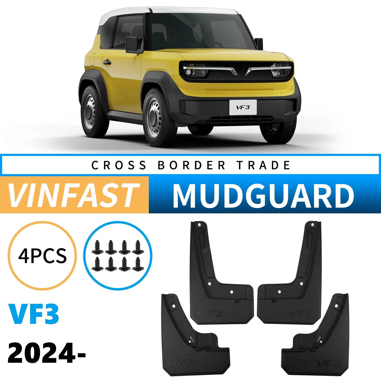 

Car Mud Guard Accessories Essential for Family Cars Suitable for VinFast VF 3 2024-2025 Car Tire Mudguard Retrofit