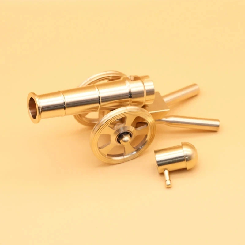 Solid Brass Cannon Military Model Military Souvenir Decompression Toy Gift Ornament Home Office Decoration Handicraft Gift