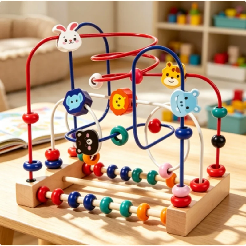 brinquedo-educacional-de-labirinto-de-contas-de-madeira-para-criancas-jogo-de-contagem-de-cores-e-formas-animais-e-frutas-desenvolvimento-precoce-para-criancas-pequenas