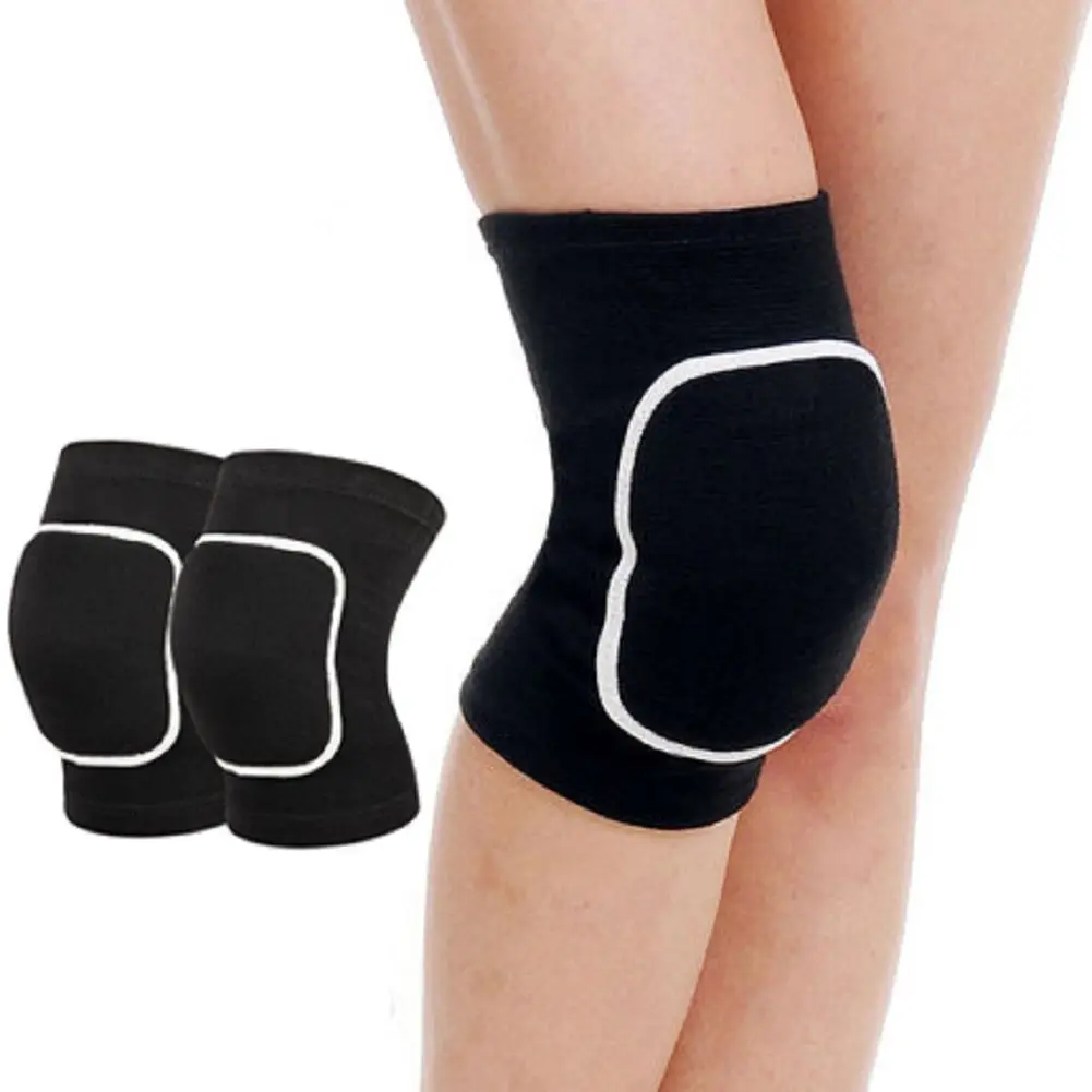 2-teilige Crossfit-Knieschoner Fitness-Stützbandage Volleyball Basketball Sport-Kniebandage Ärmel Bodybuilding Workout-Bandage