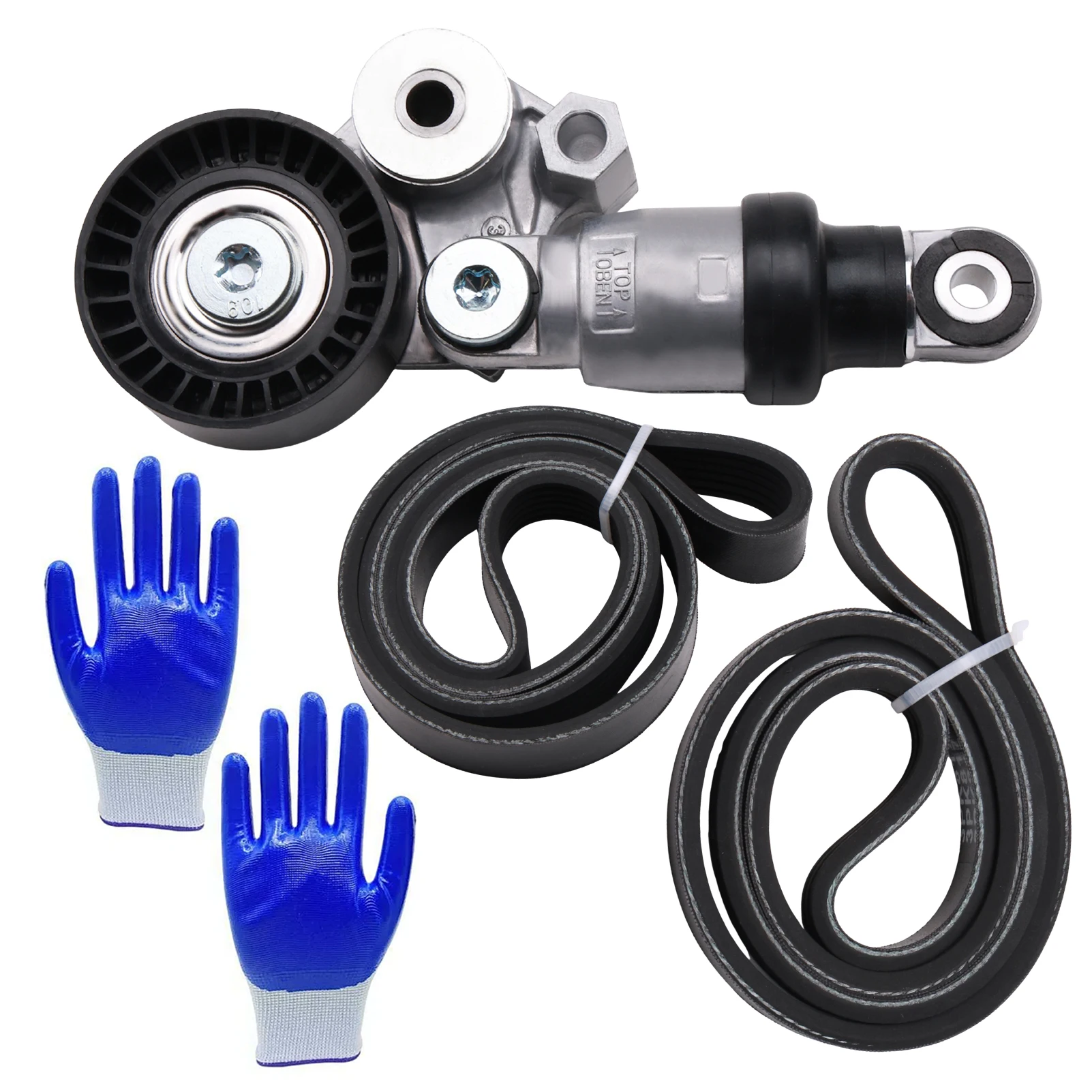 90K-39390 Комплект привода ремня серпантинного натяжителя для 3/6/CX-3/CX-5/CX-9/MX-5 Miata,2012-2021,2.0L,2.3L,2.5L, K060380 6PK965 6K380