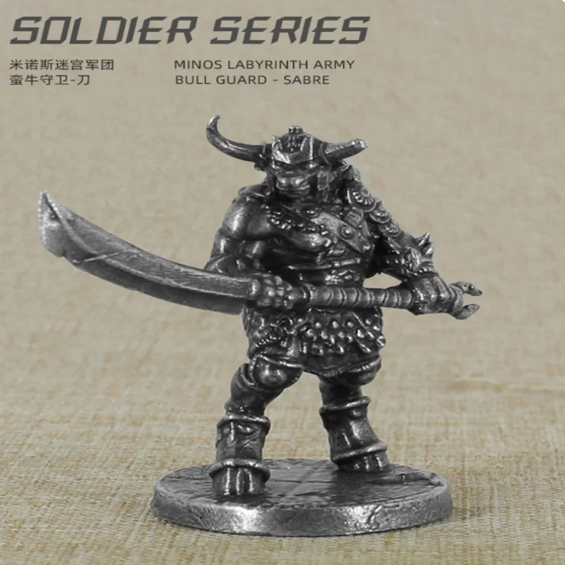 Handmade Metal Minoan Tauren Retro Classic Design Model Statue Board Game Piece Home Office Decor Collection Gift