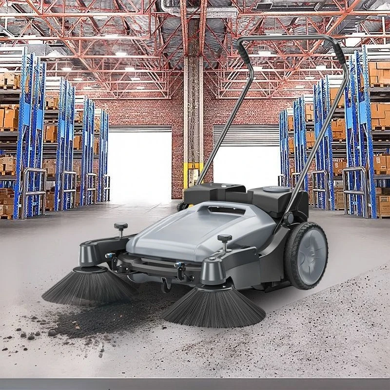 

Sweeper walk-behind factory workshop for farm road warehouse non-powered sweeper