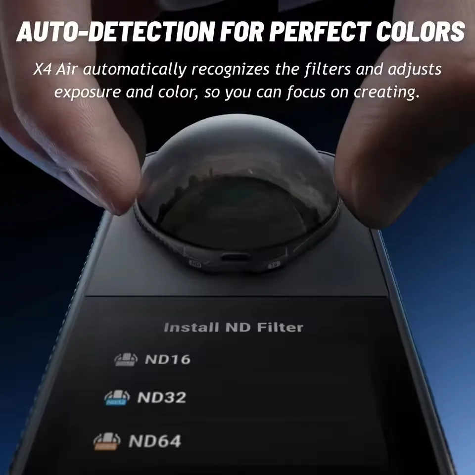 Insta360 X4 Air ND Filters ND16 ND32 ND64 Auto-Detect Neutral