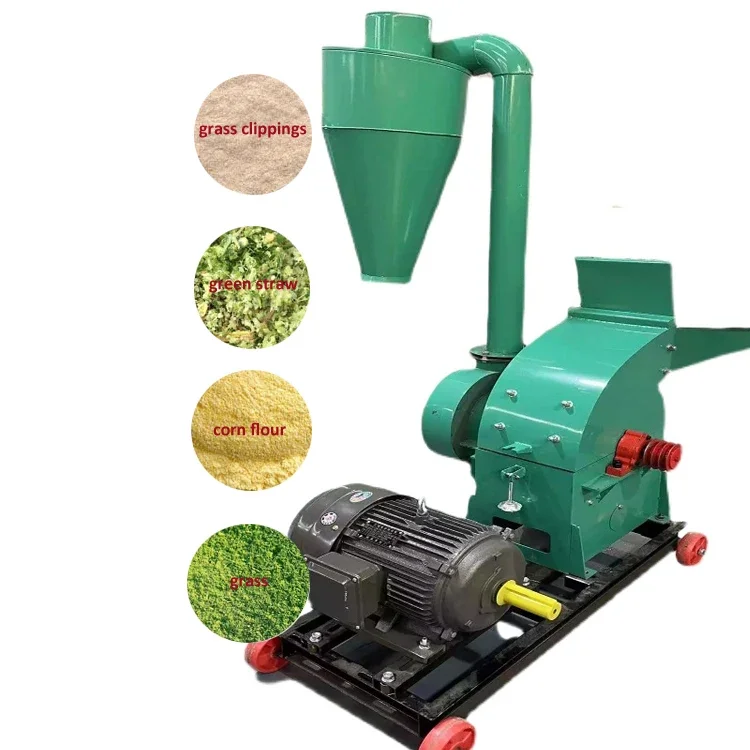 Animals Powder Food Grinder Machines  Feed Hammer Mill Soybean Rice Husk Grinder Corn Crusher