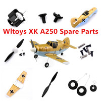 Wltoys XK A250 RC plane Spare parts Body shell Propeller Motor Receiver Reduction gear Receiver Servo Blade clamp Landing gear