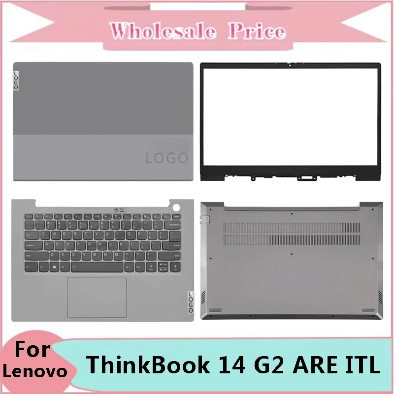 

NEW For Lenovo ThinkBook 14 G2 ARE ITL G3 ACL Laptop LCD Back Cover Front Bezel Upper Palmrest Bottom Base Case Keyboard Hinges