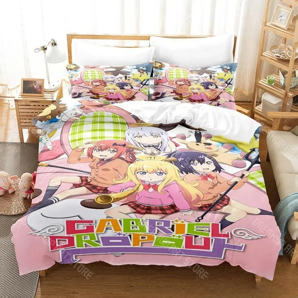 

3D Print Gabriel Dropout Cartoon Kawaii Bedding Set Single Twin Full Queen King Size Bed Set Adult Kid Bedroom Duvet cover Sets