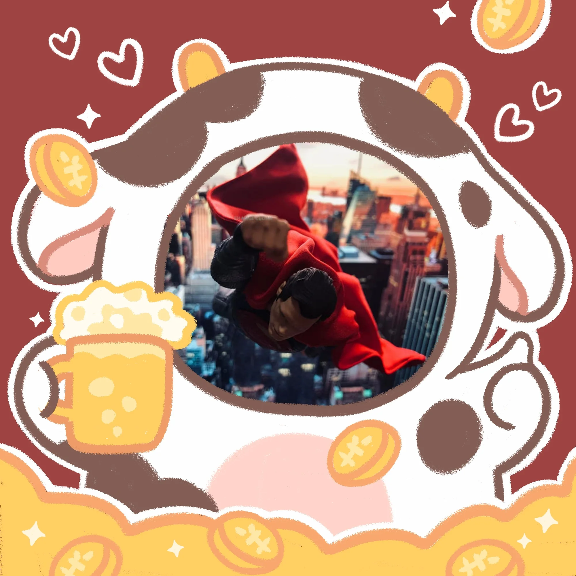 【Clothing Only】Handmade 1/12 Classic Hero Character Mini Solid Color Versatile Cloak Accessories for 6inchs Action Figure Body