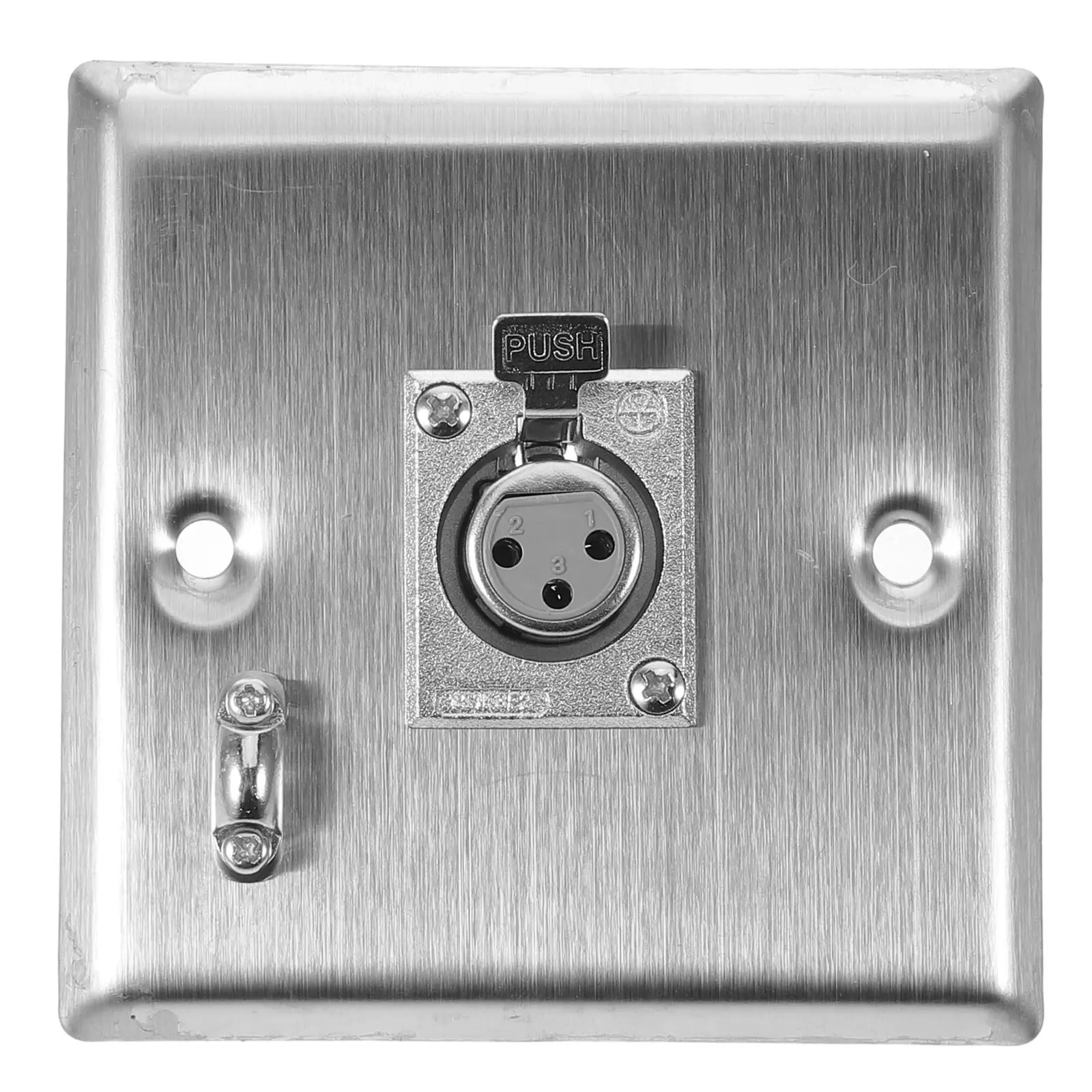 

Home Ktv Accessories Xlr Panel Mount Connector 3 Pin Female Socket For Audio Speaker Panel Mount Microphone Diy Wall Plate Use