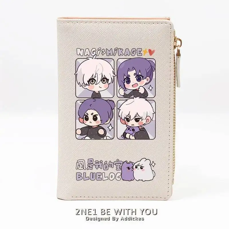 

Anime Game Unisex 2025 New BLUE LOCK Cos Seishiro Nagi Reo Mikage Etc. Student Card Bag Cartoon Wallet Birthday Present