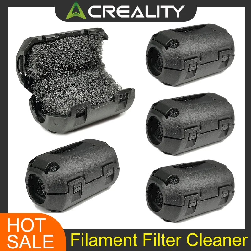 Creality 1.75MM Filament filtre nettoyant universel poussière 5/10 pièces flamme mousse nettoyant blocs outil d'élimination statique pour protéger l'impression 3D