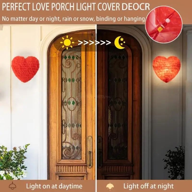 

10pcs Eye catching Petals Love Heart Lampshade Welcome Sign Door Signs Hanging Hearts Perfect Gift for Mother's Day