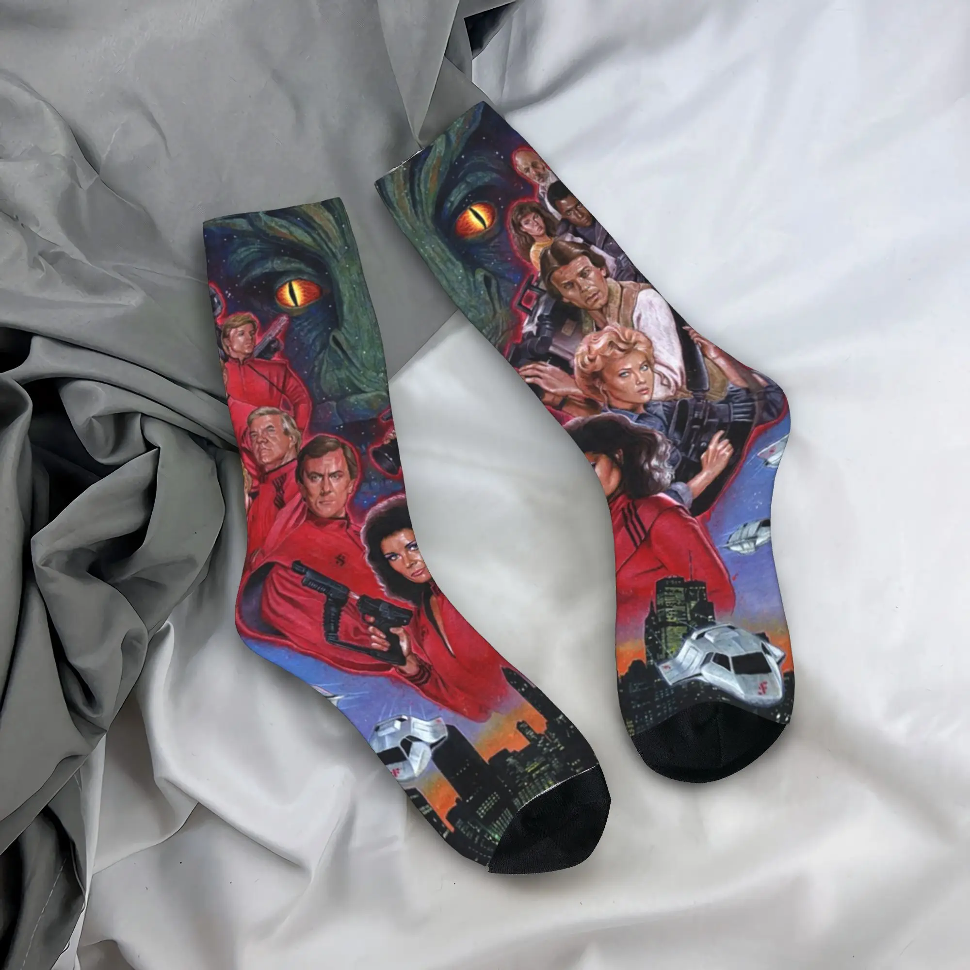 

All Seasons V The Visitors miniseries 40th anniversary Socks Harajuku High Quality Stockings Sport Middle Tube Socks Soft