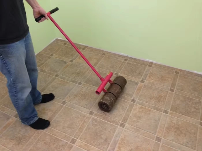 Heavy Duty Vinyl and Floor Roller 50kgs Lightweight Roller Installation Wide Steel Floor Heavy Duty Pressure