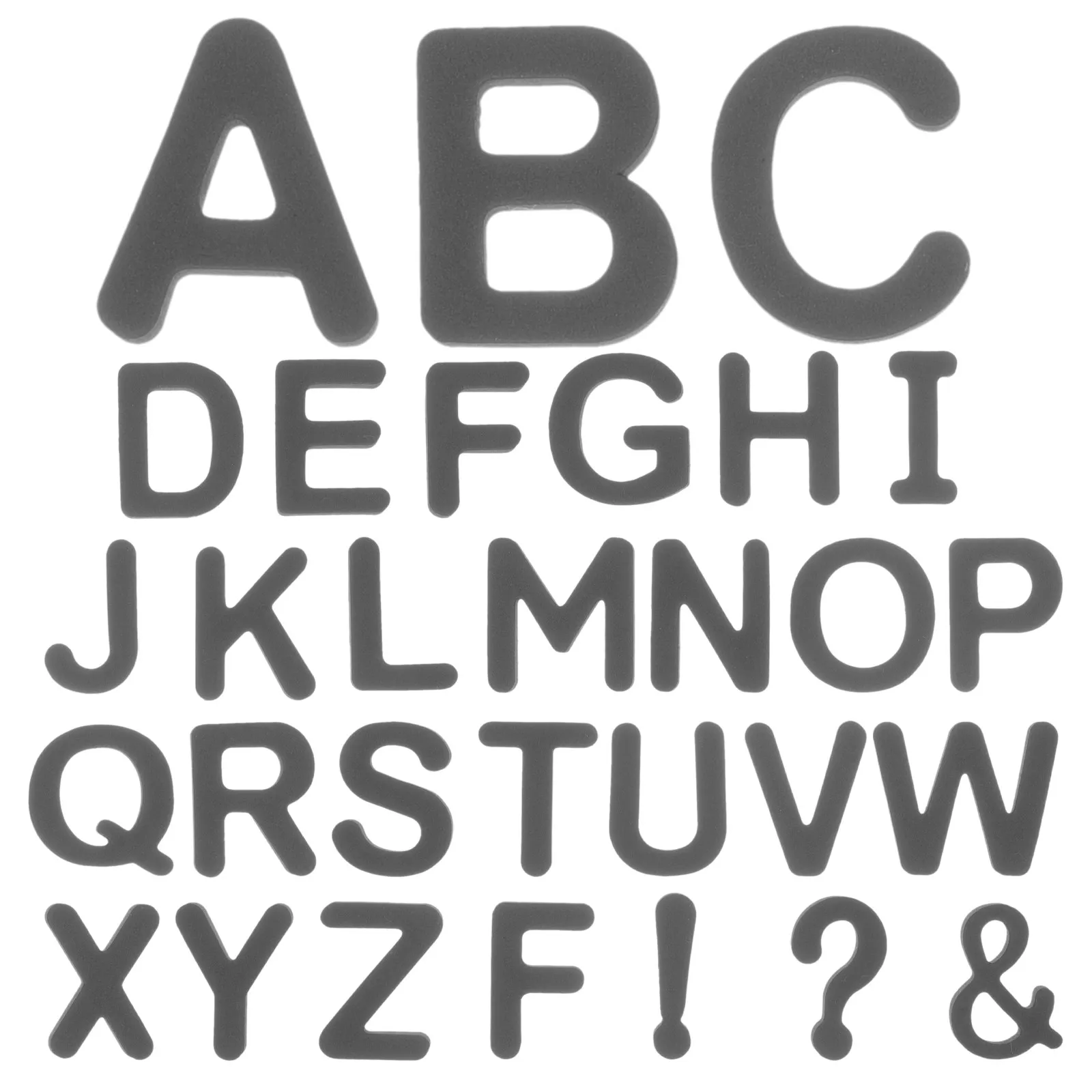 1Set Magnetic Alphabet Foam Letters Eva Foam Educational Alphabet Magnets for Refrigerator Whiteboard Metal Surfaces A-
