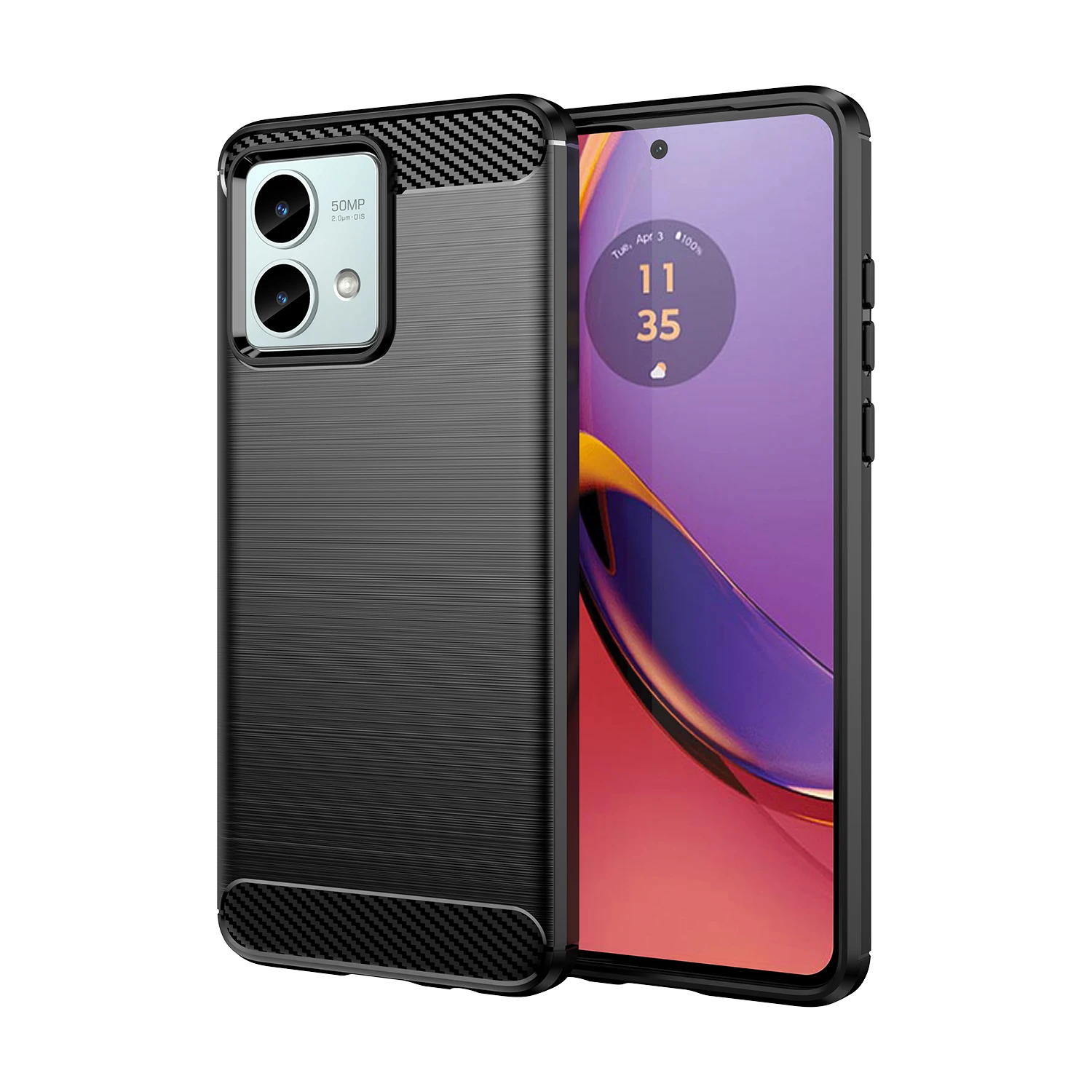 Casing Motorola Moto G84 5G, sarung HP silikon lembut tahan guncangan 6.5 inci untuk Motorola Moto G84 Fundas