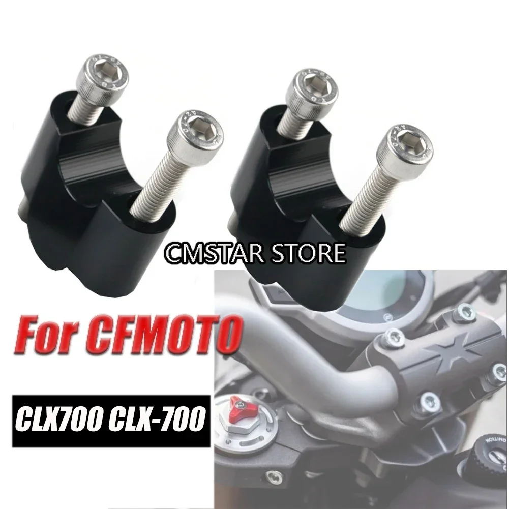 دراجة نارية المقود الناهض المشبك تمديد محول جبل ل CFMOTO CLX700 CLX 700 700CLX 2020 - 2023 تمديد الناهض 28 مللي متر 1 1/8"