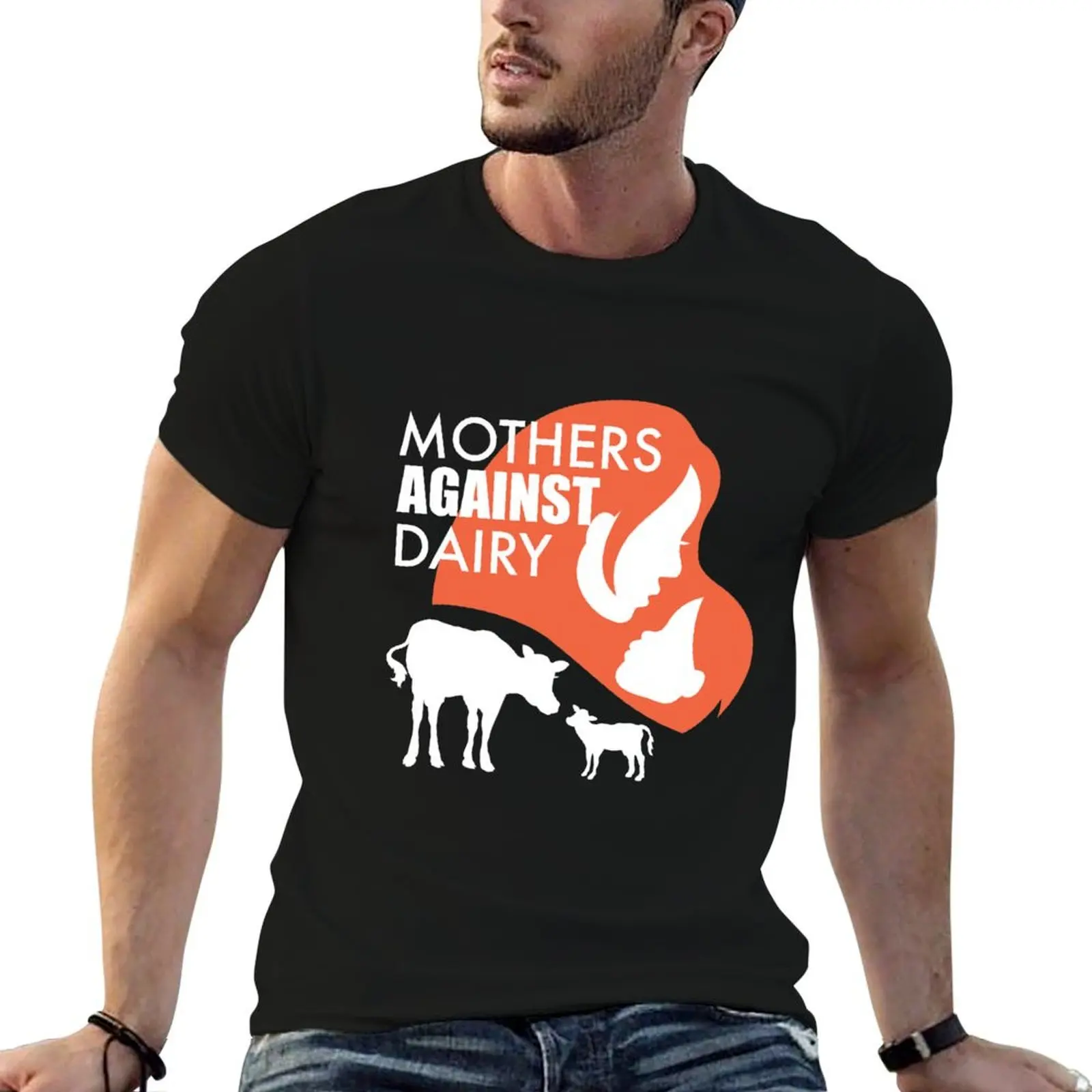 Mothers Against Dairy shirts T-Shirt man tshirt anime t shirts for man cotton t shirt man T-shirt
