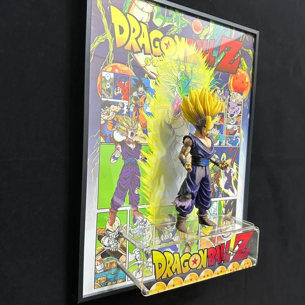 3D Poster Dragon Ball Gohan 3D Action Figure Art Wall Painting Goku Vegeta Retro Life-like Print Wall Art Decorate Picture