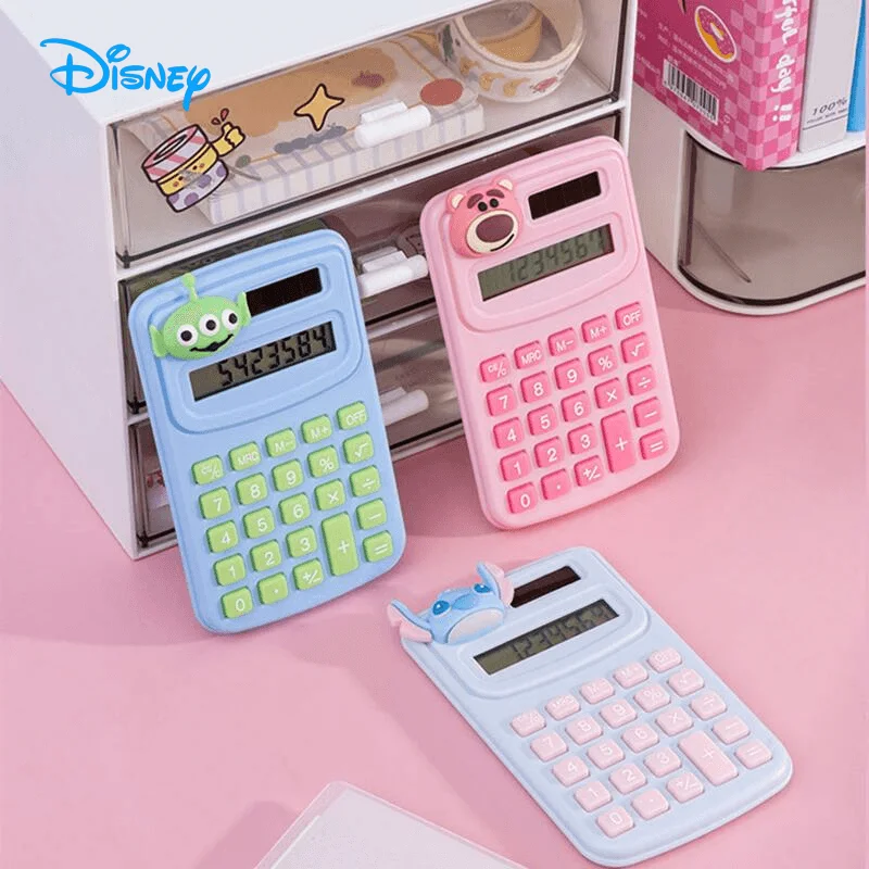 Disney Stitch Calculator Cute Cartoon Lots-o'-Huggin' Bear Alien Girl&Child Pupil Student Electronic Calculator Holiday Gifts